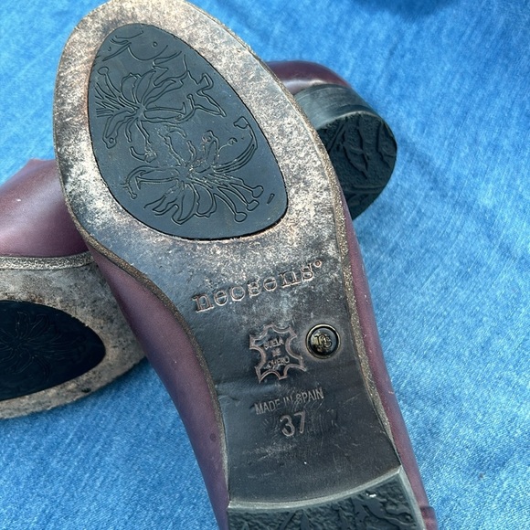 Neosens Slip On Loafer W 6.5 Purple Leather Women's Size 6.5 EU 37 Made in Spain - Picture 9 of 12